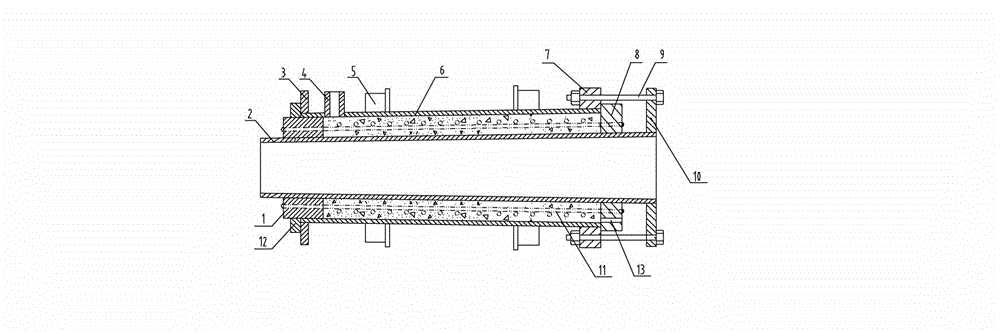 Centrifugal forming die and construction method for high-strength conical cement pole