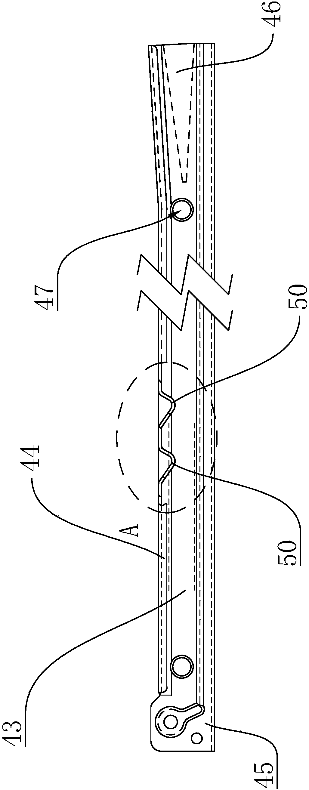 An impact-resistant slide