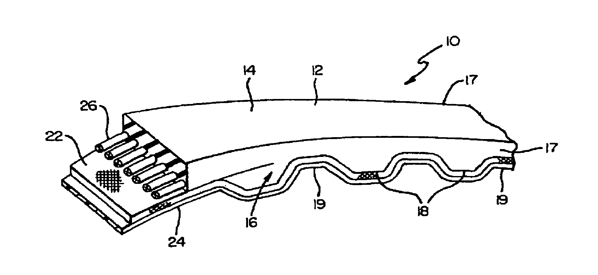 Elastomer composition for power transmission belt tooth facing