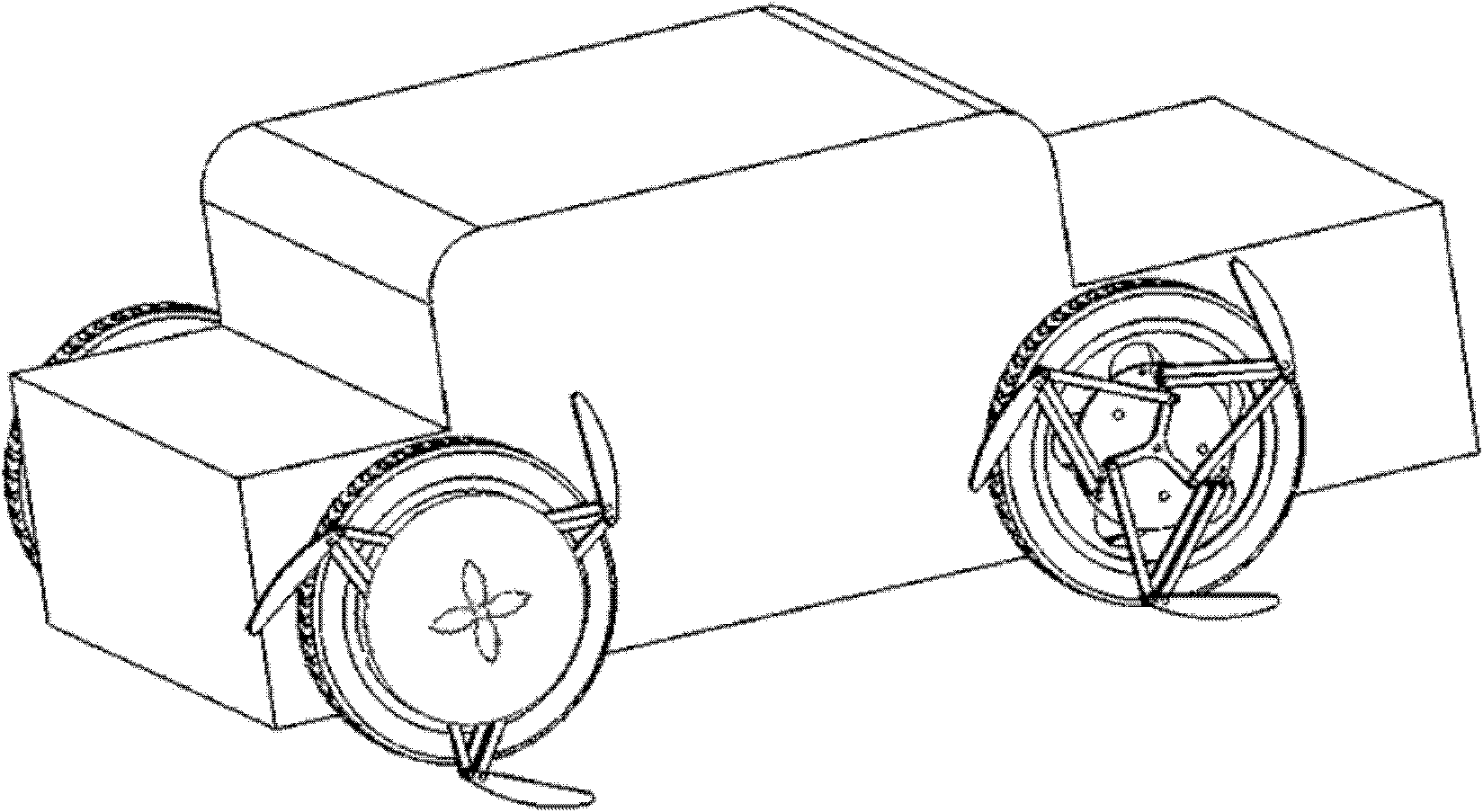Cross-country vehicle wheel