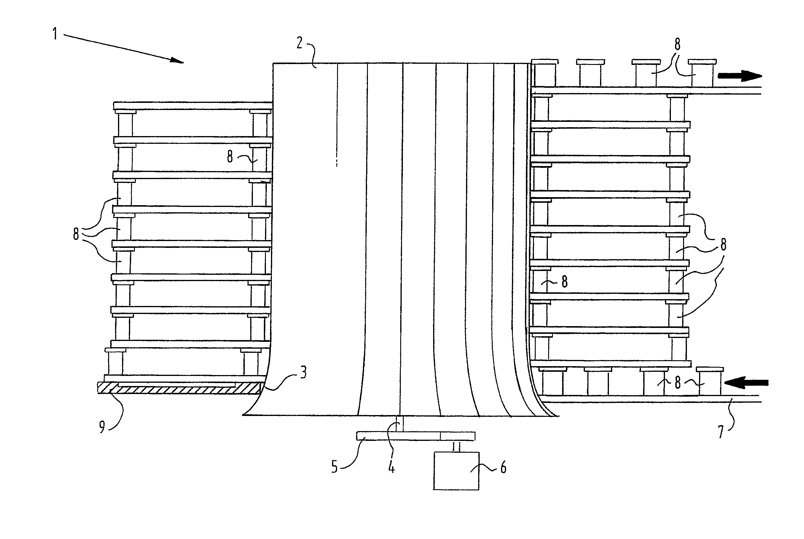 Helical conveyor without overdrive