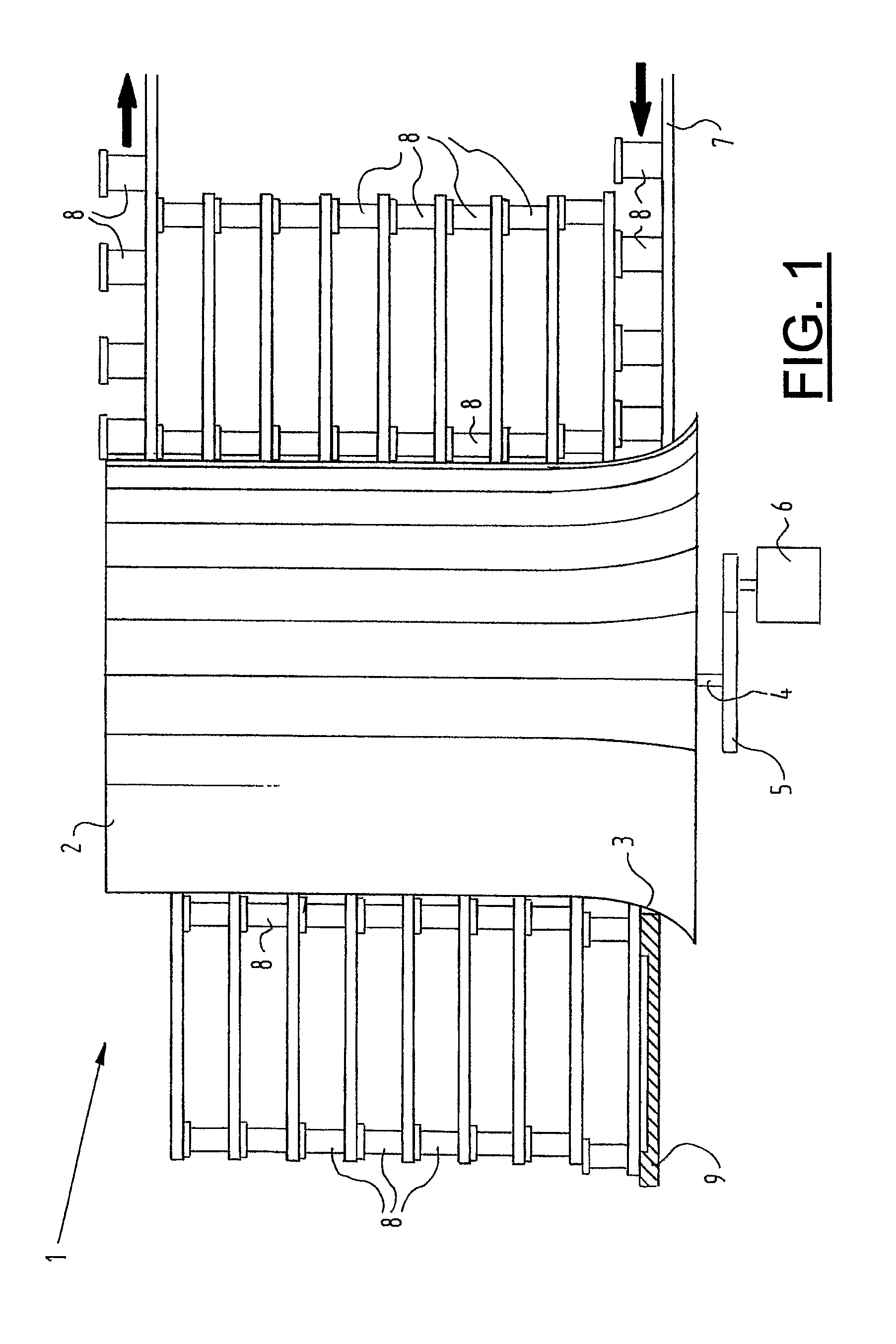 Helical conveyor without overdrive