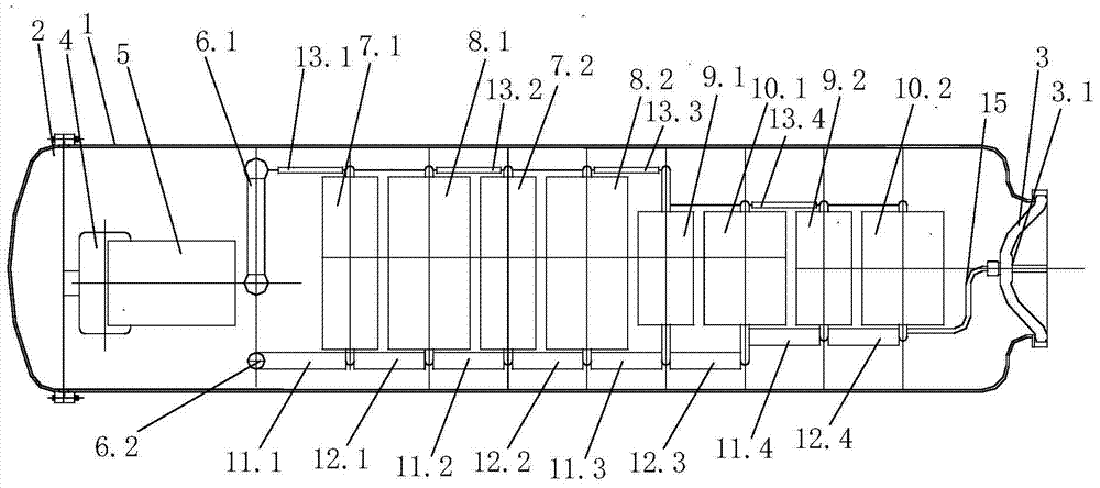 Capacitive graded compact impulse voltage generator