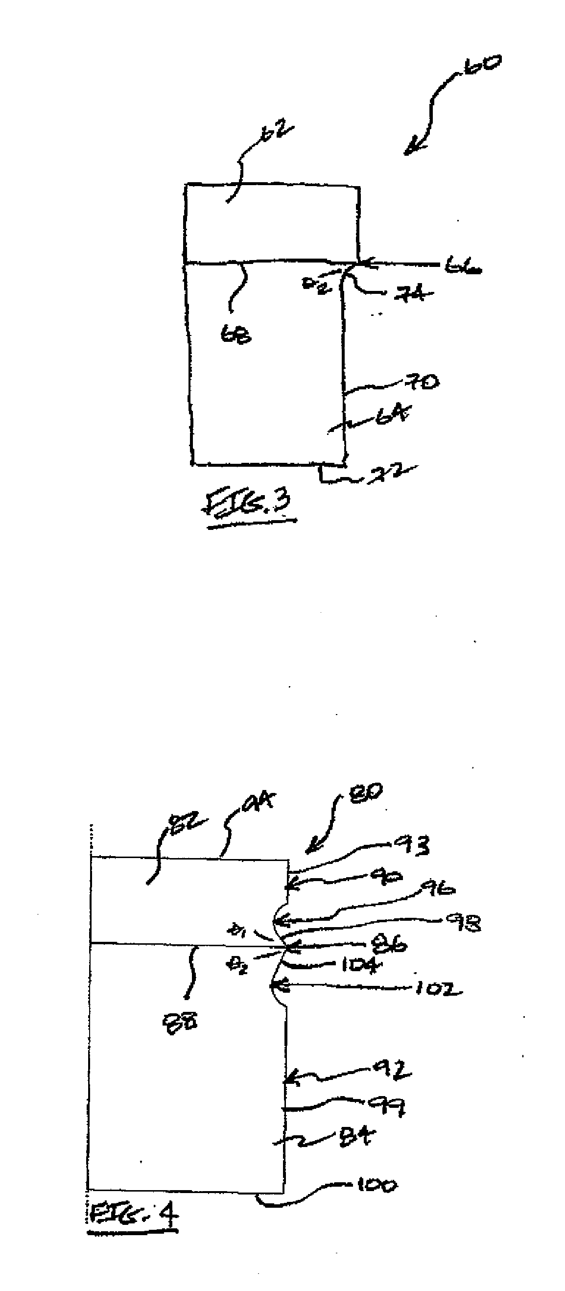 Cutting element having stress reduced interface