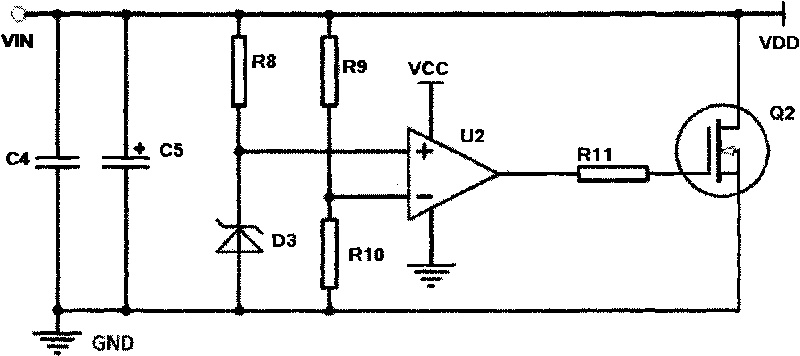 Parallel voltage stabilizing circuit