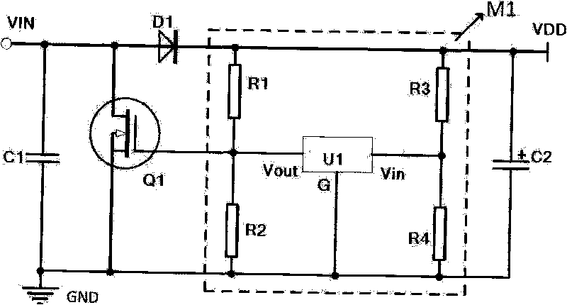 Parallel voltage stabilizing circuit
