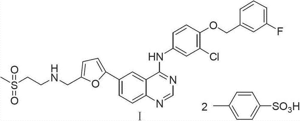 Synthetic method of lapatinib