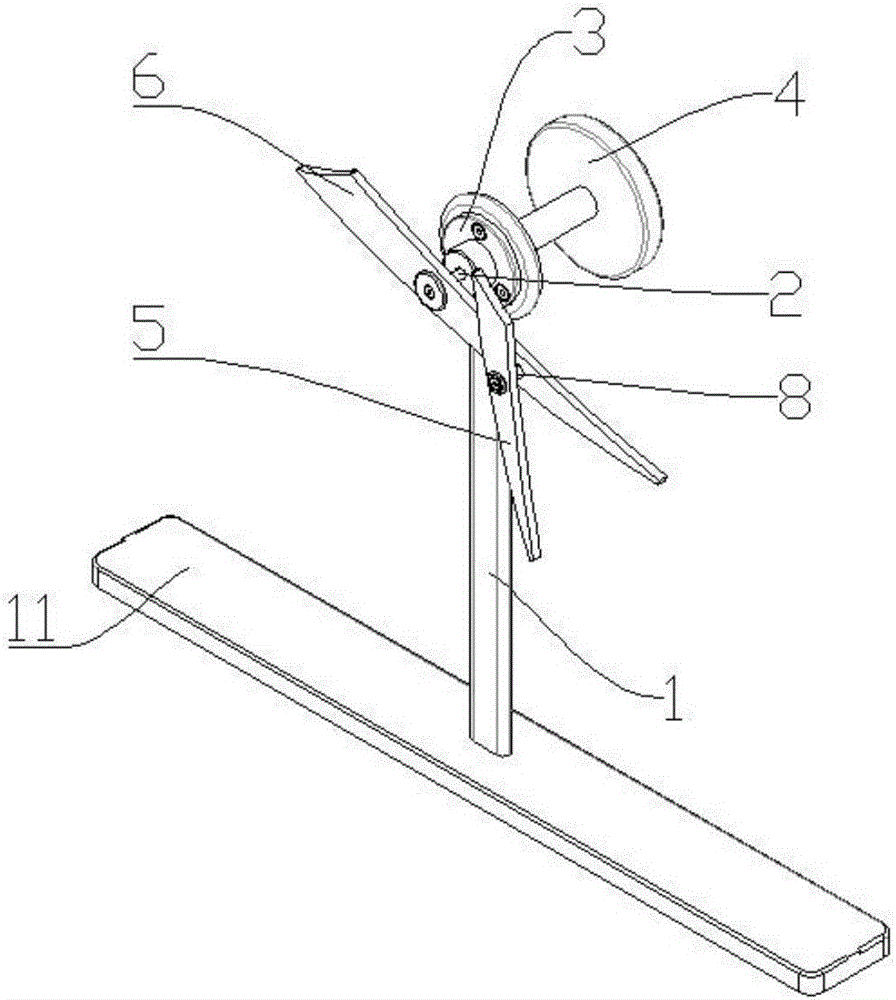 Chaotic pendulum device capable of continuously demonstrating