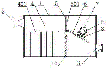 Oil-water separation device for separating and recycling edible oil