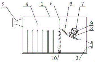 Oil-water separation device for separating and recycling edible oil