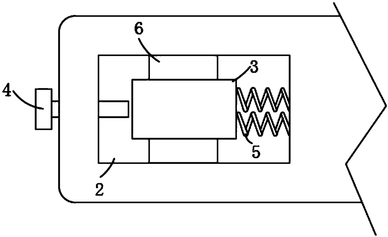 Environment detector fixing device