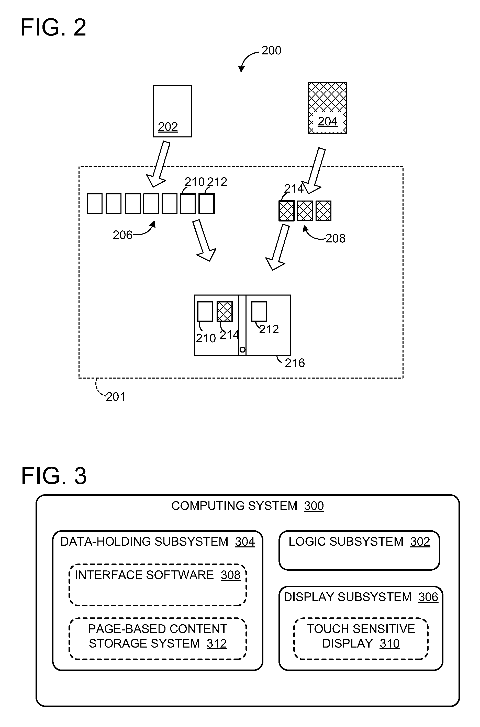 Page-based content storage system