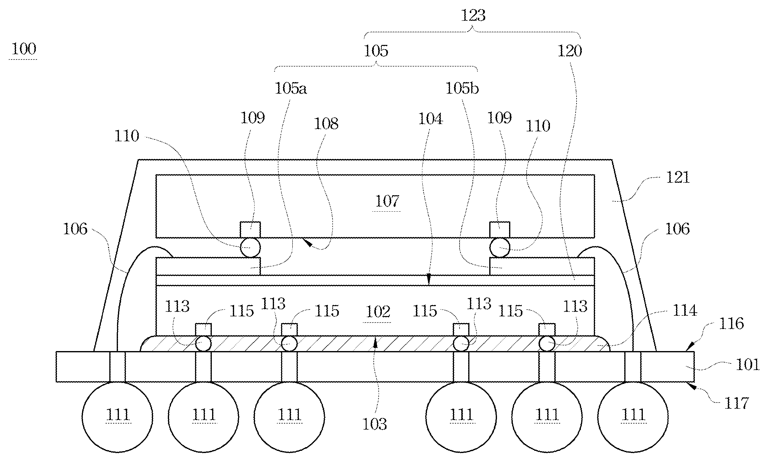 Chip-Stacked Package Structure and Method for Manufacturing the Same