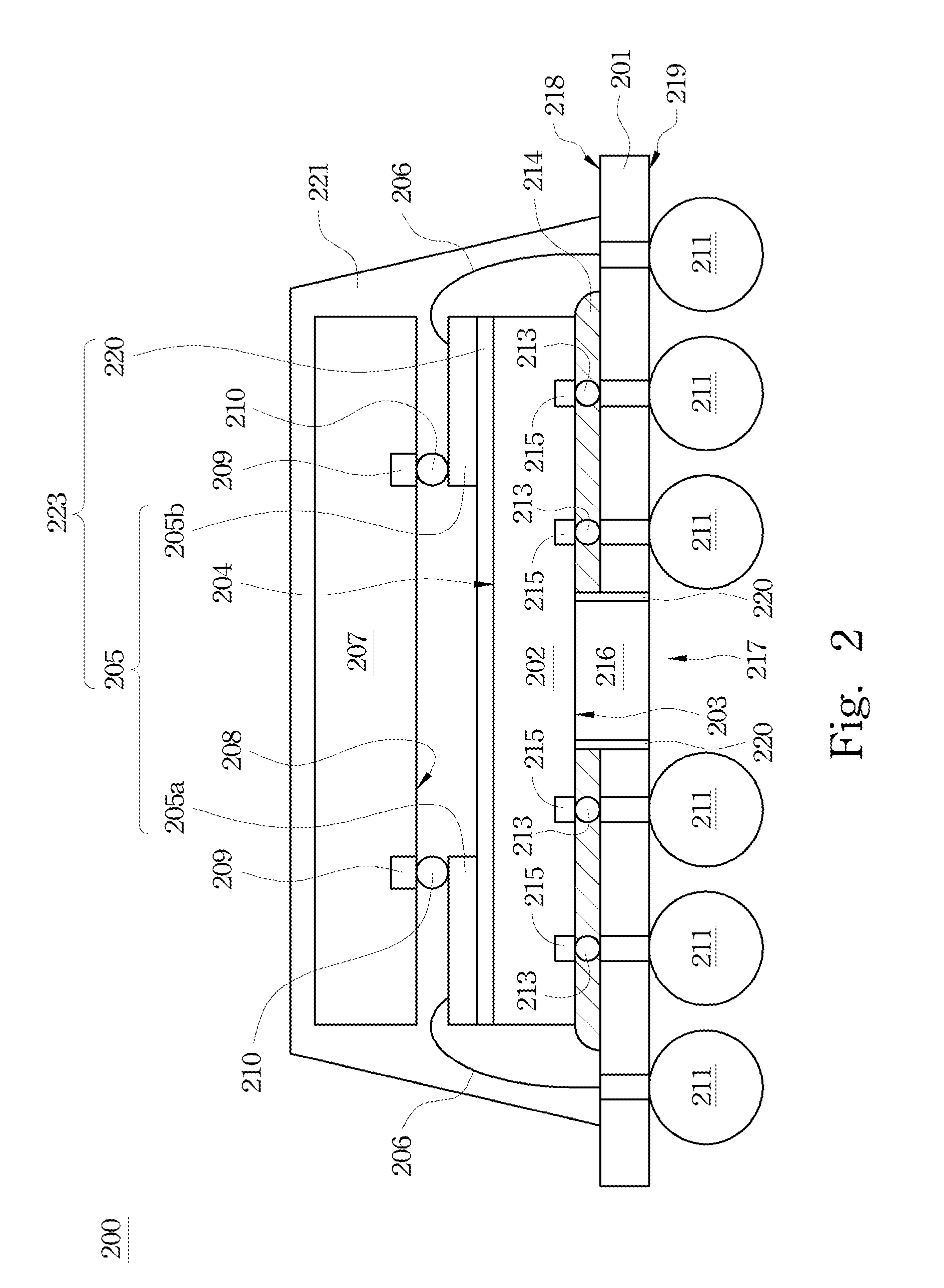 Chip-Stacked Package Structure and Method for Manufacturing the Same
