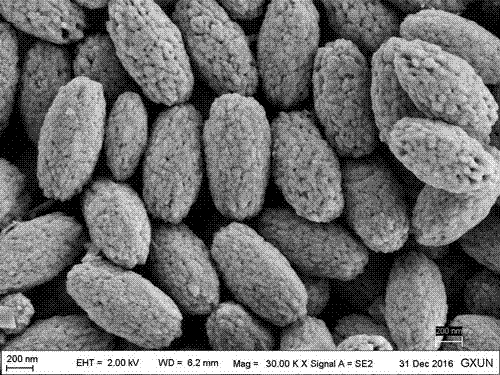 A method for preparing nanometer ellipsoidal calcium carbonate particles