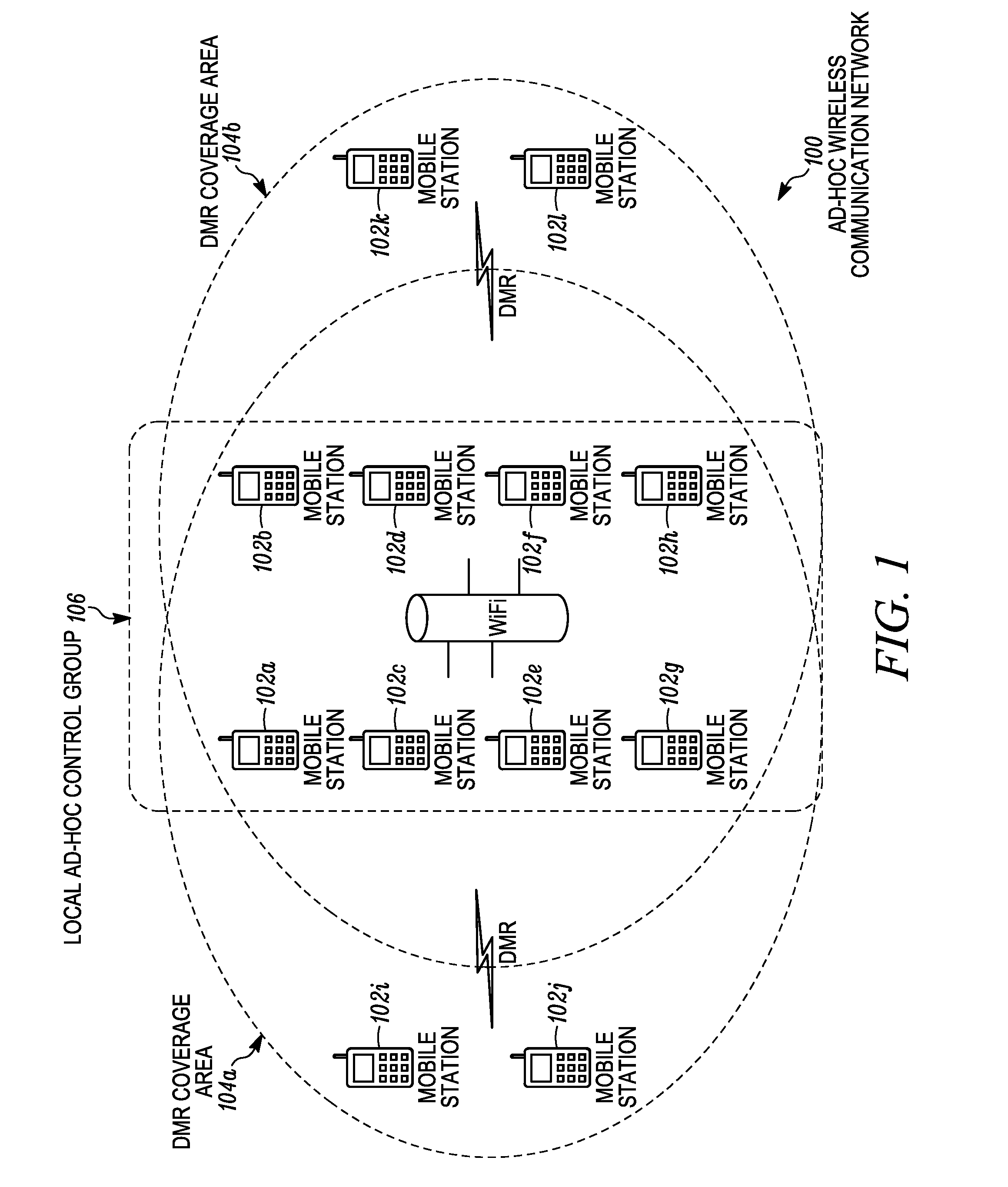 Method and apparatus for managing trunking operatons in an ad-hoc network