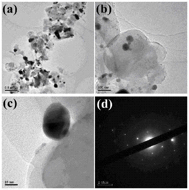 Preparation method of boron nitride nanosheet-silver nanoparticle composite material