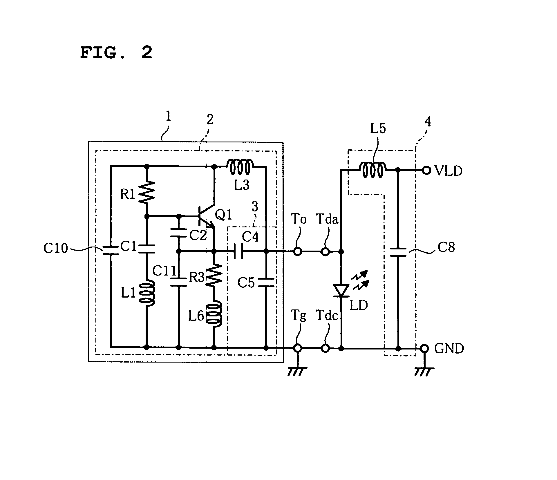 High-frequency superposing module for driving laser diode