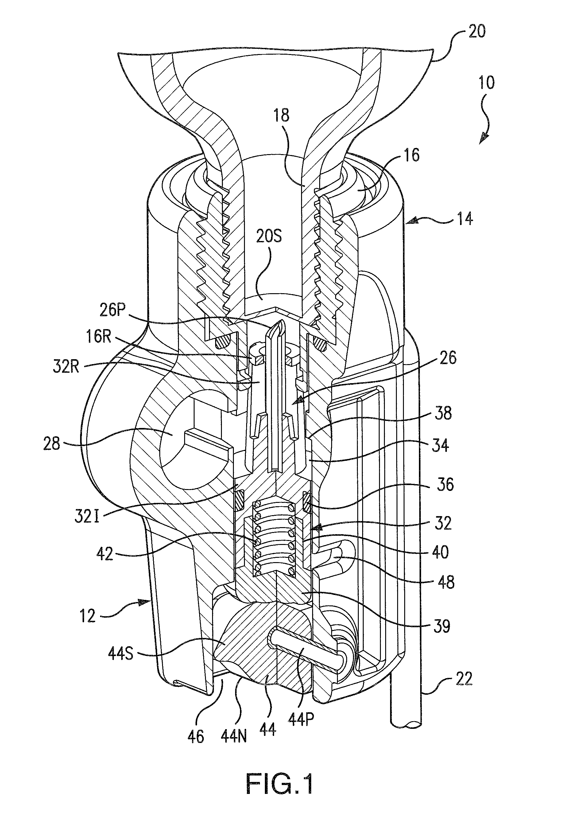 Manual inflator with cylinder connector and status indicator