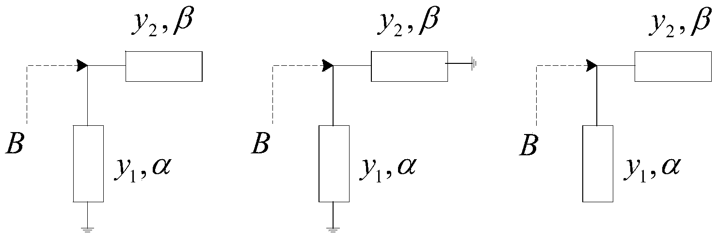 Microwave four-frequency power divider