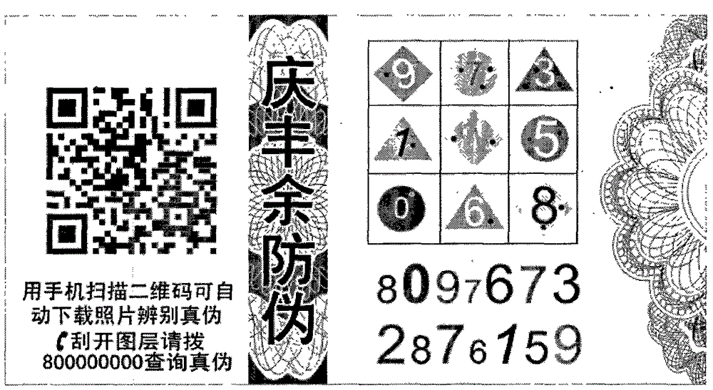 Numerology change in color digital format corresponds to production process of traceability label