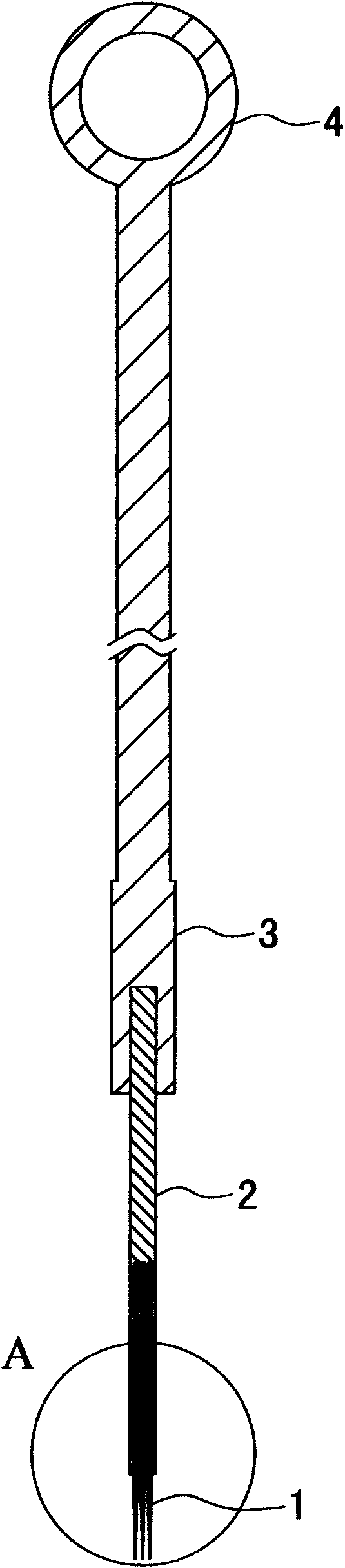 Tattooing needle and making method thereof