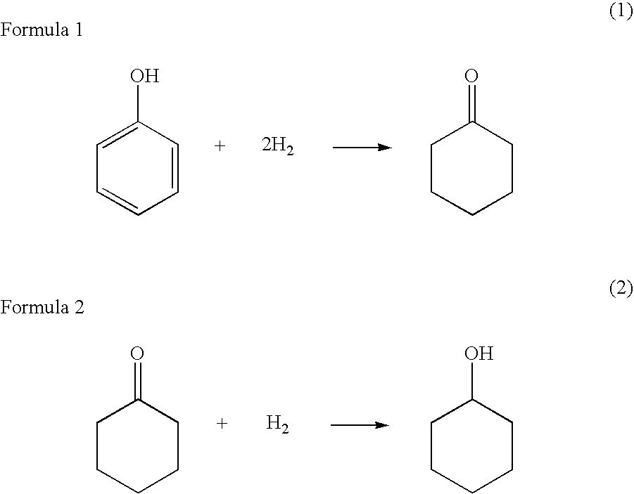 Method of hydrogenating phenol