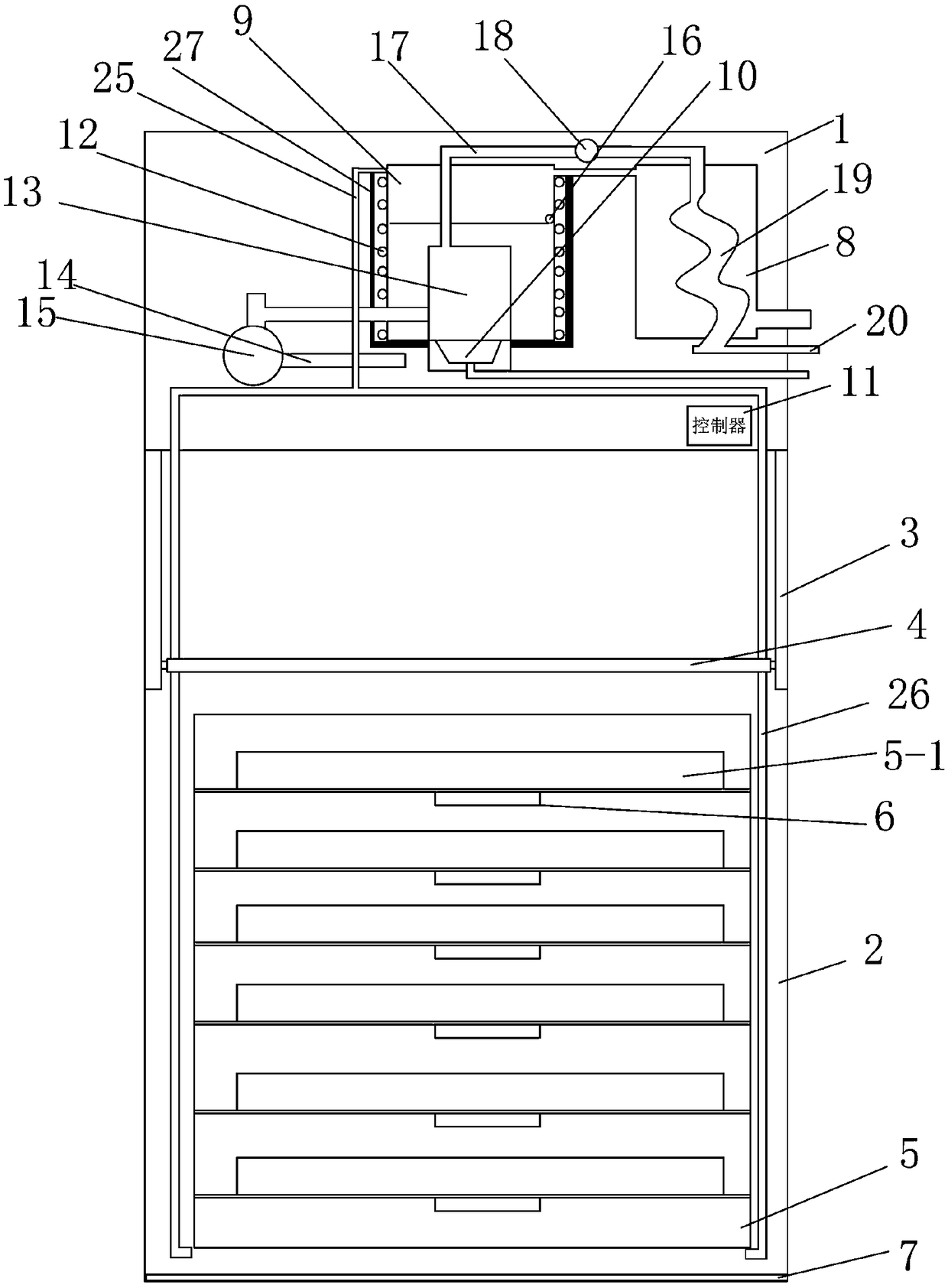 High-performance energy-saving commercial steamer and control method thereof