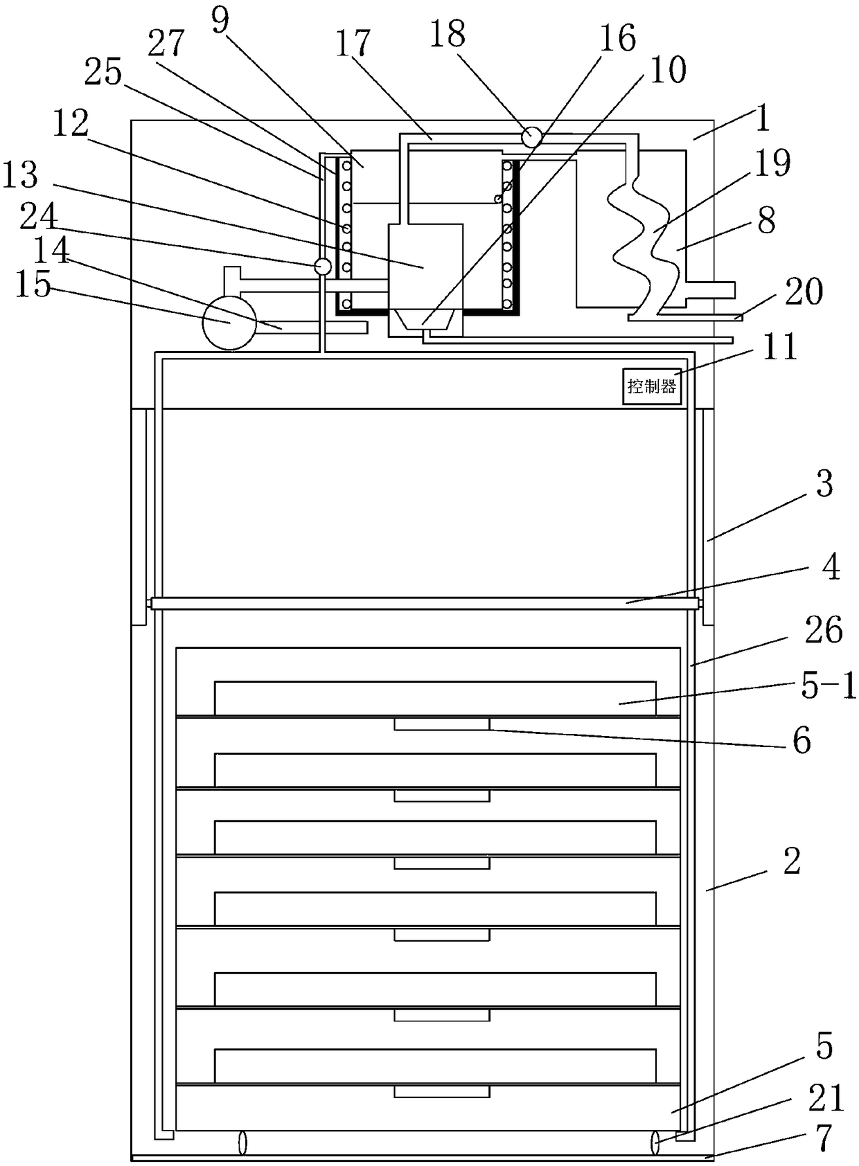 High-performance energy-saving commercial steamer and control method thereof