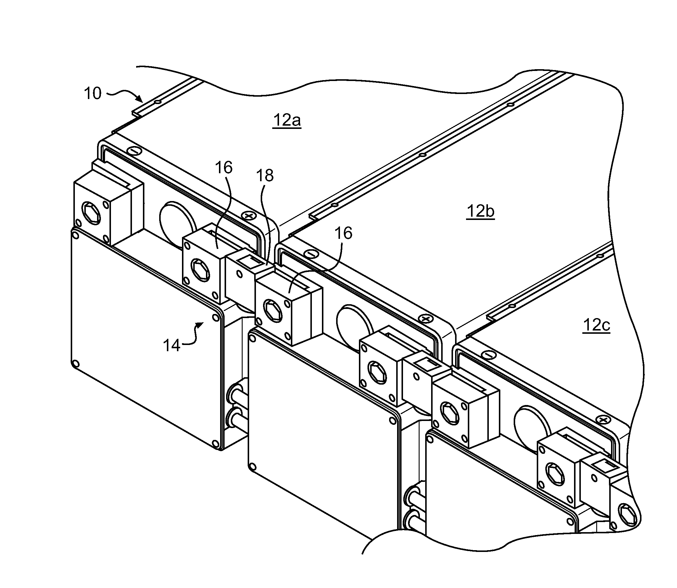 Battery pack with connecting device