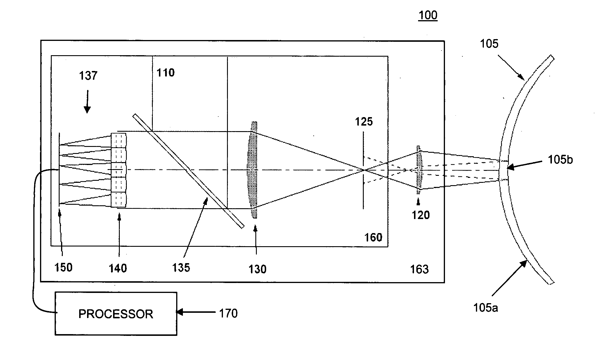 Geometric measurement system and method of measuring a geometric characteristic of an object