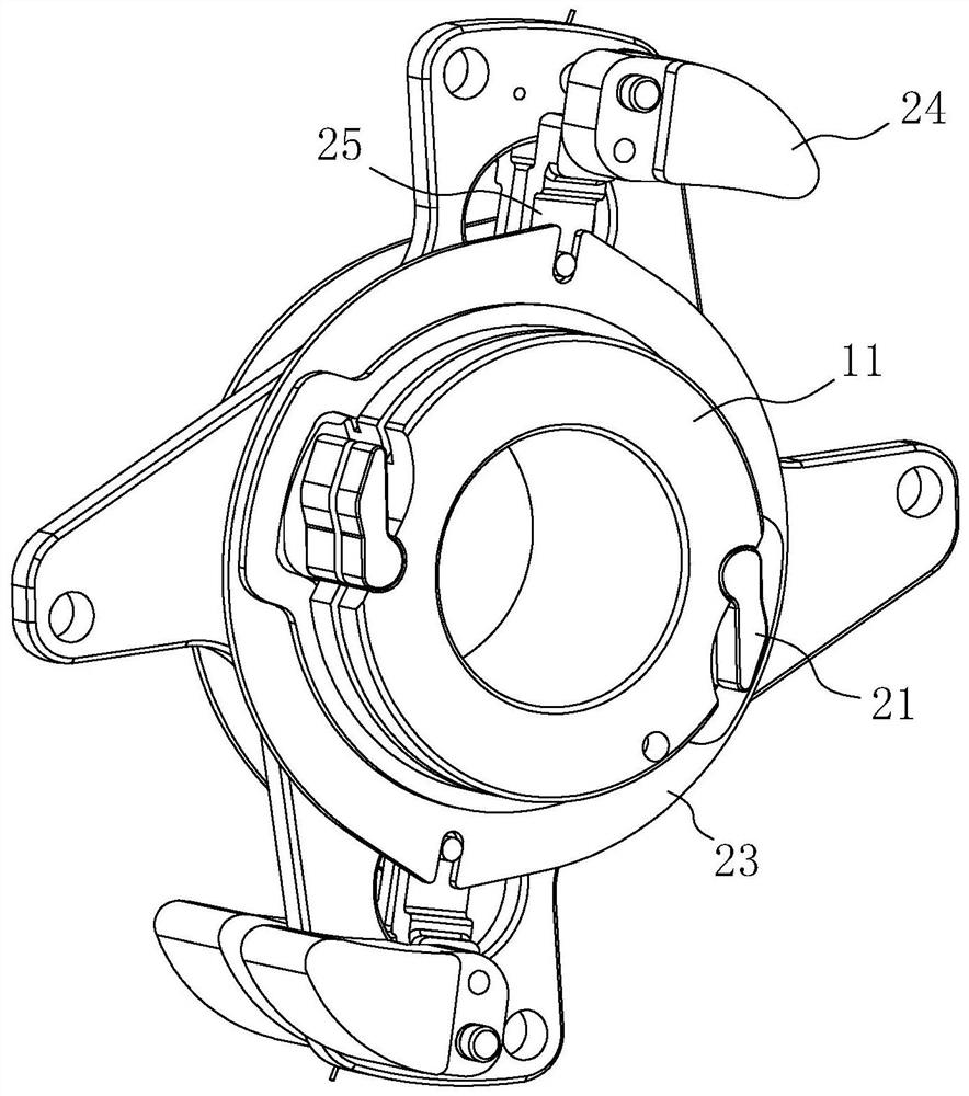 Centrifugal clutch assembly integrated structure and automatic speed change hub with large speed change ratio