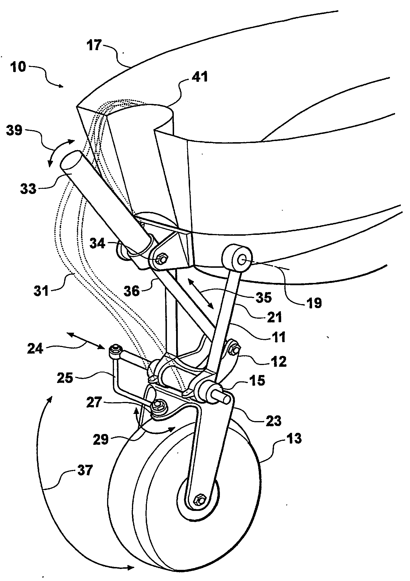 Retractable leg assembly for amphibious vehicle