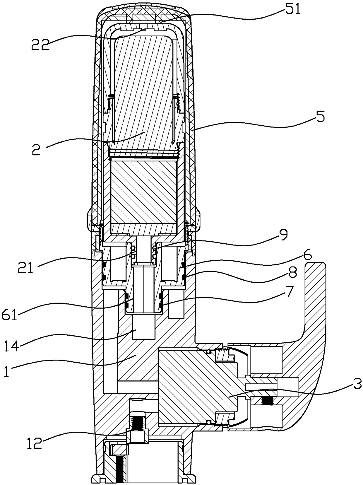 Water treatment faucet