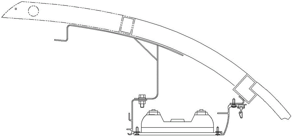 An assembled hanger type air duct luggage rack for passenger cars