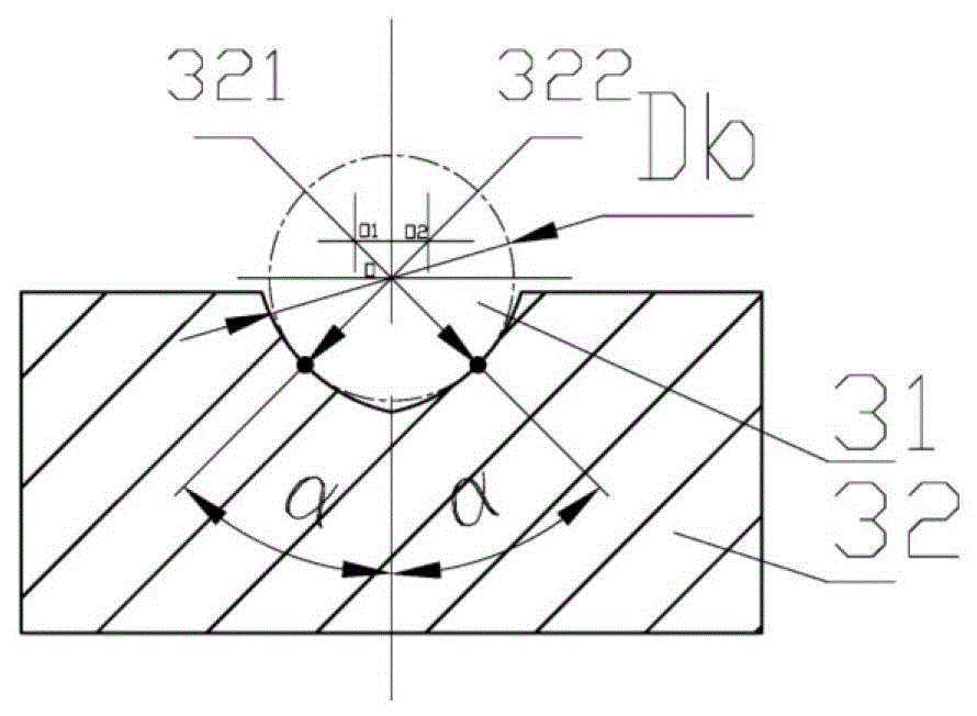 Machining method of rolling bearing formed by whole and precise hard turning and molding of sleeve ring