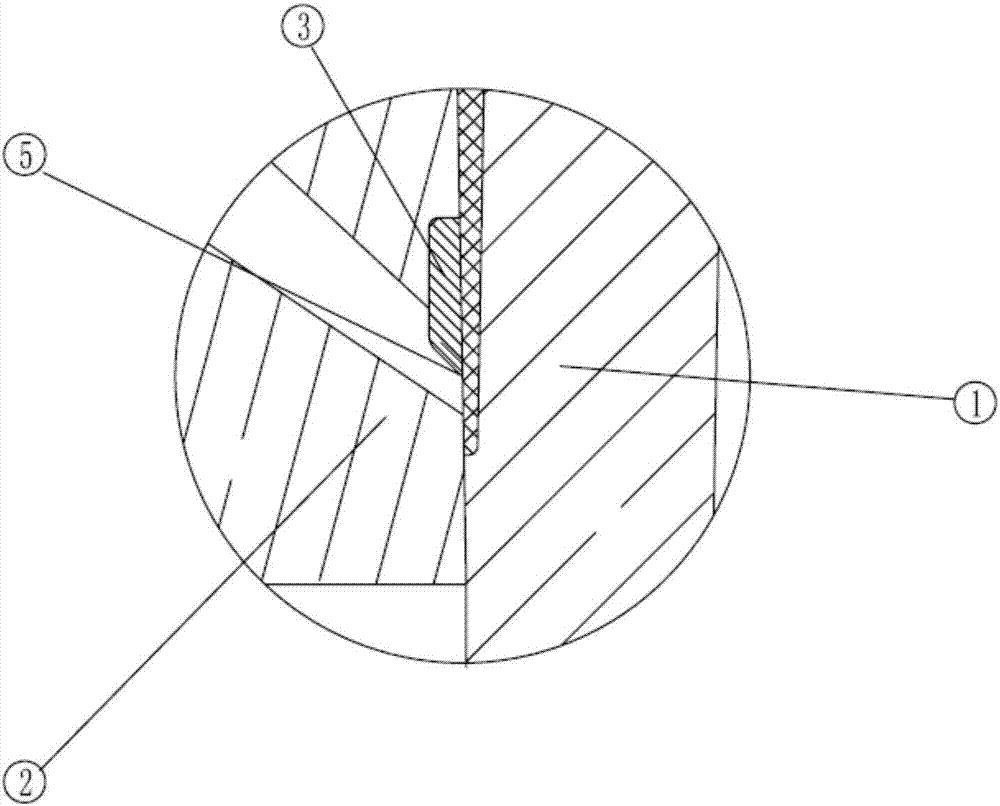 Cutting structure for submarine gate of injection mold