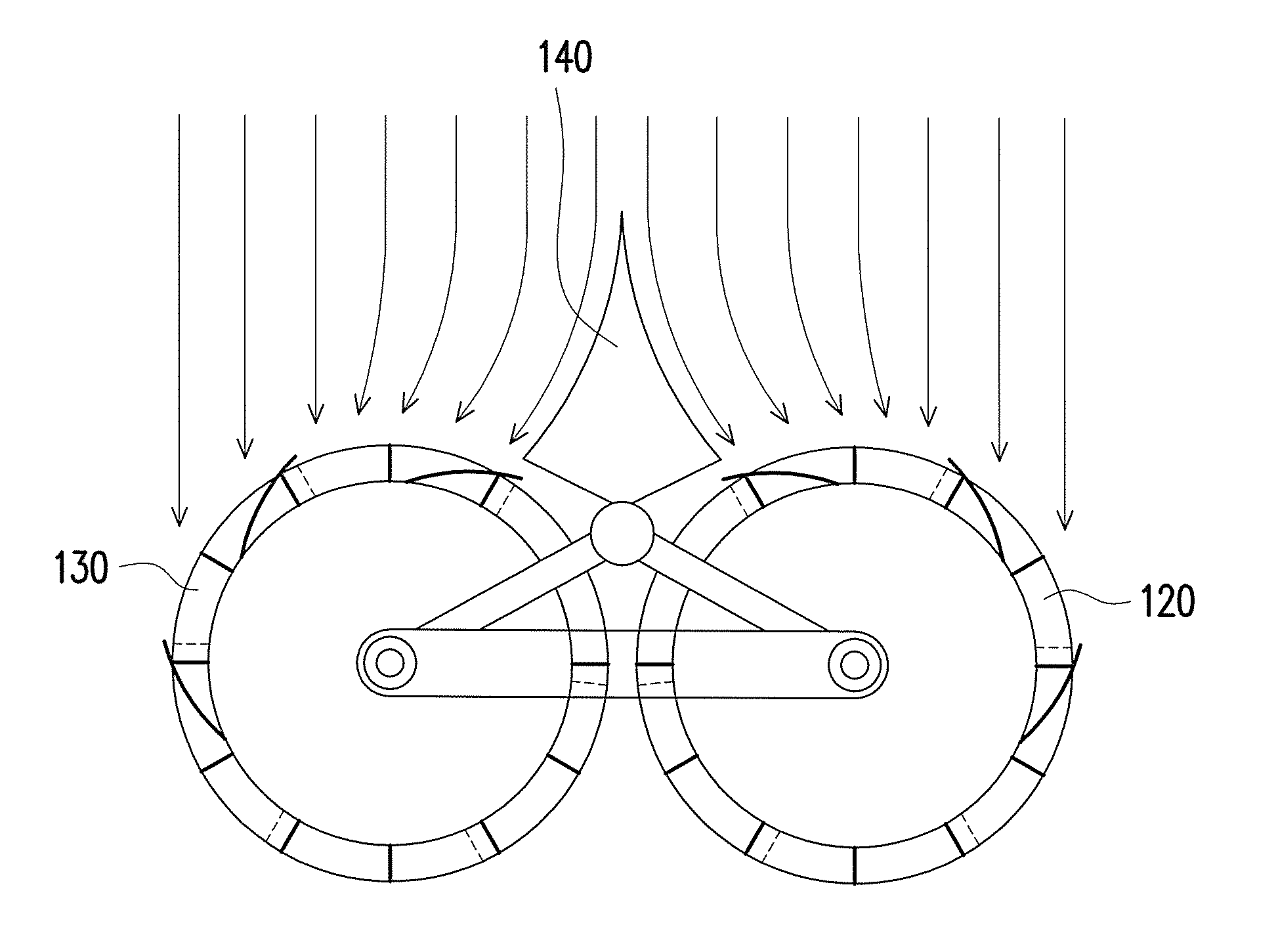 Eccentric dual rotor assembly for wind power generation