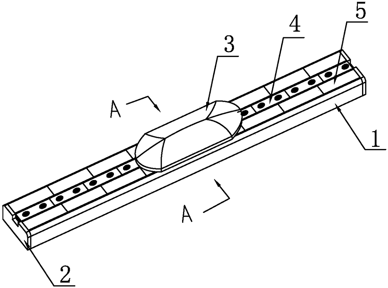 Shuttle air draft guide rail of shuttle loom
