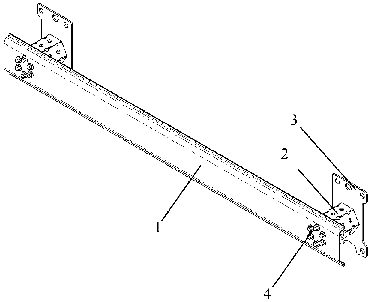 Automobile anti-collision beam and automobile with same