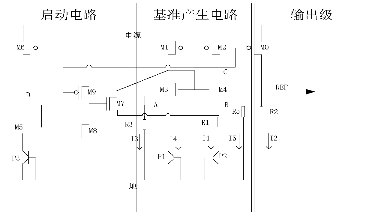 Low-power-consumption band-gap reference circuit