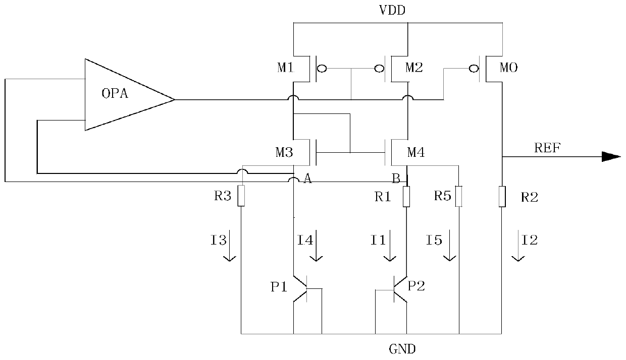 Low-power-consumption band-gap reference circuit