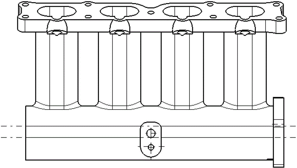 Air inlet manifold and automobile engine