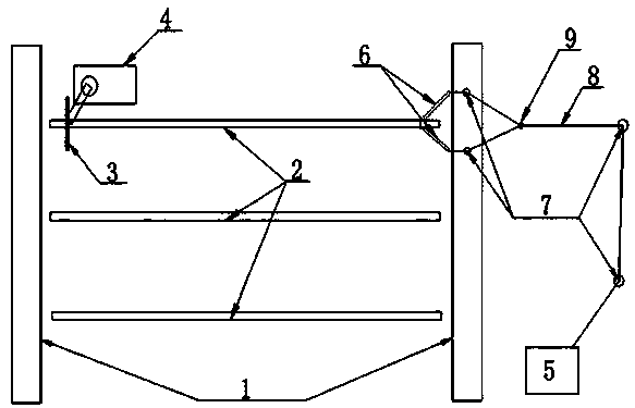 Inclined pulling hanging type tubular busbar hoisting method