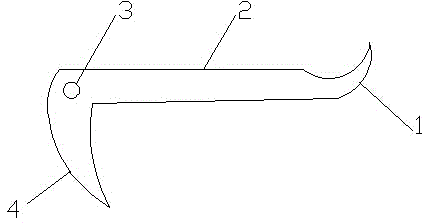 U-shaped pin pull-out device