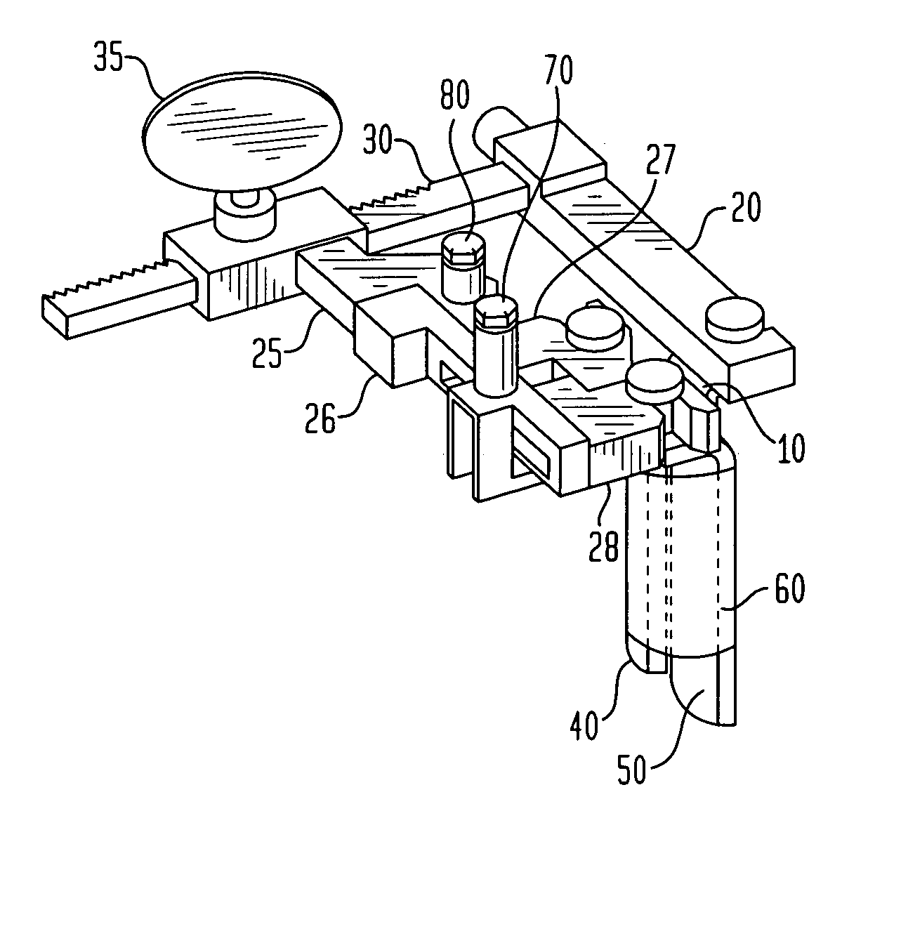 Three-prong retractor with elastomeric sheath