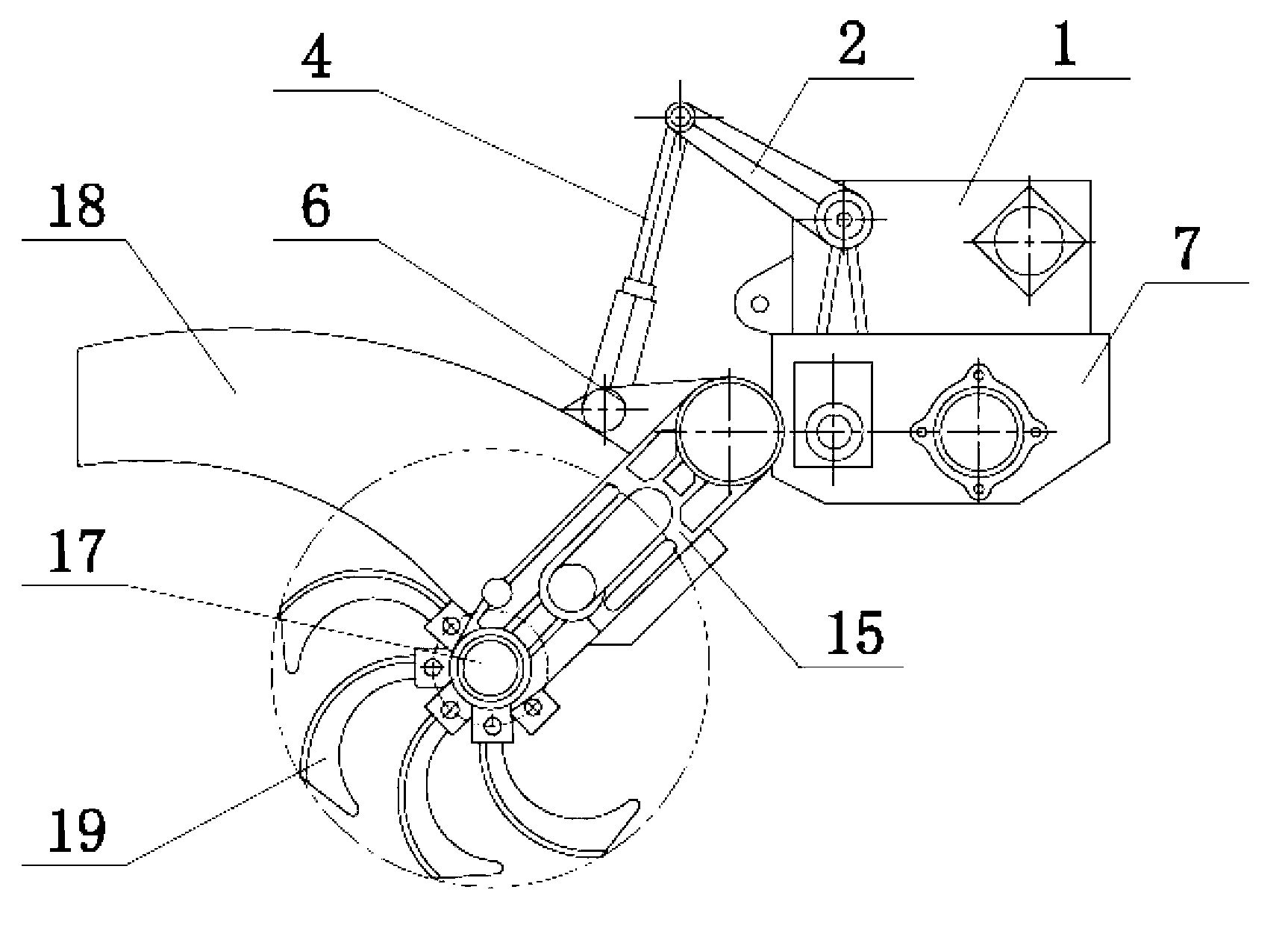 Gear direct connection hydraulic suspension device