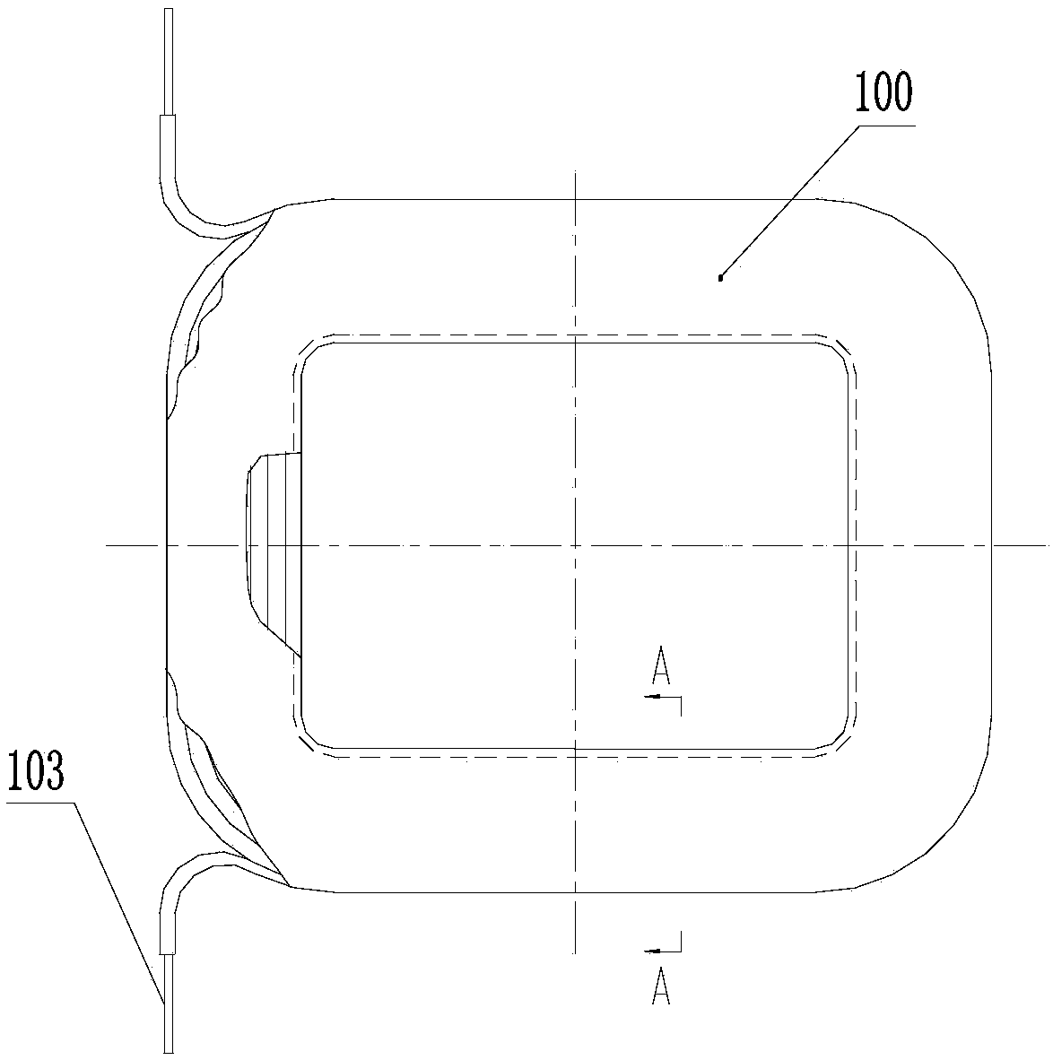 Stator coil of direct current motor and stator coil insulation integration method