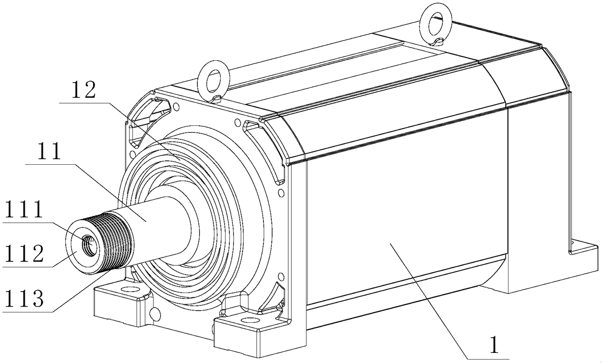 Cutting and milling dual-purpose permanent magnet servo motor