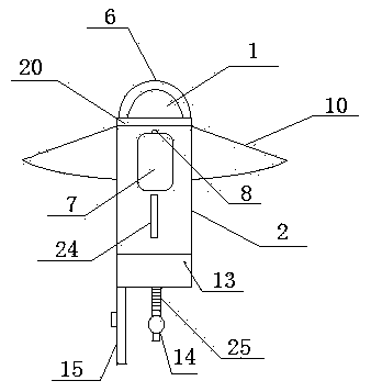 Outdoor LED emergency lamp